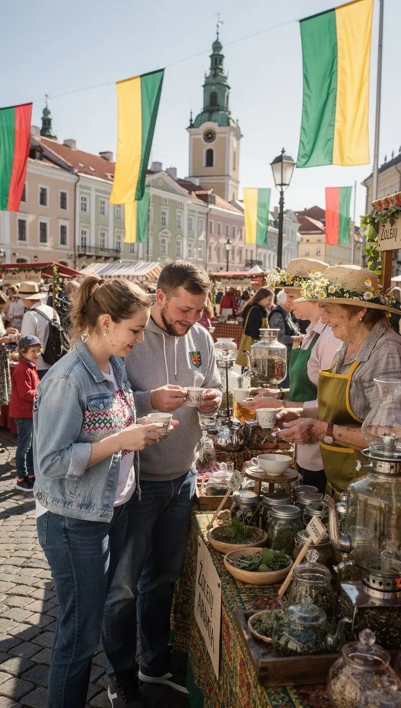 Arbatos ceremonija, vykstanti Lietuvos kaime